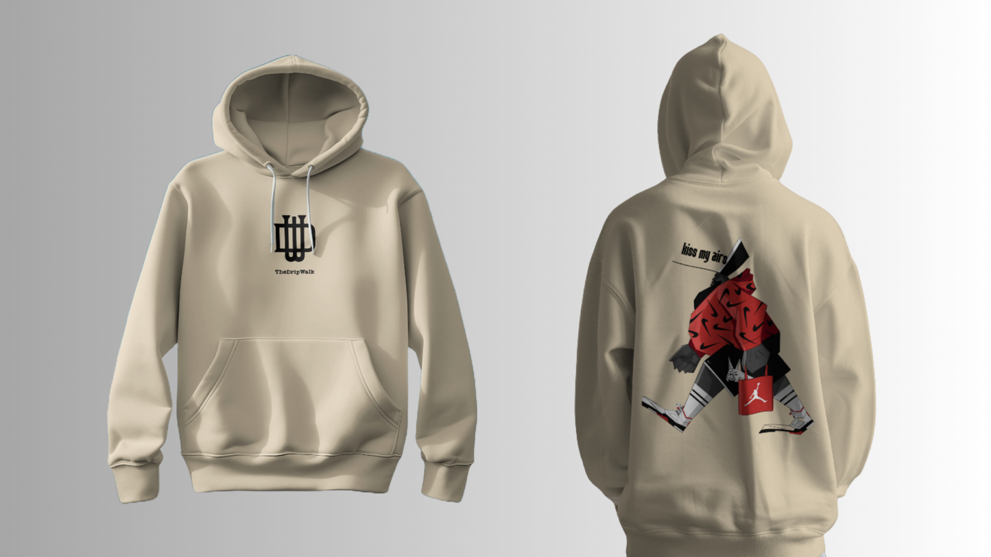 Kiss my Airs - Regular Fit OffWhite hoodie