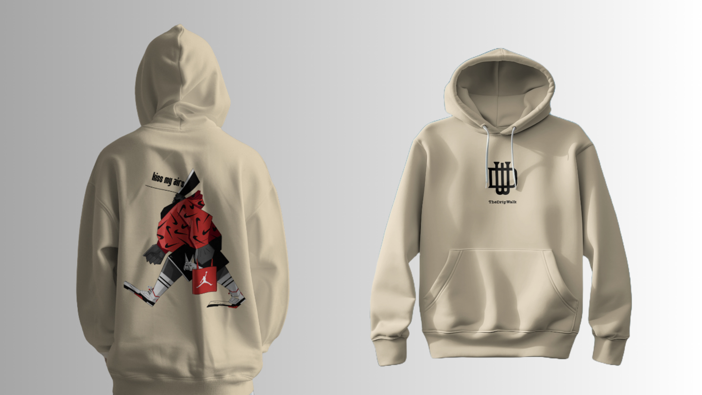 Kiss my Airs - Regular Fit OffWhite hoodie